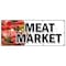 Signmission MEAT MARKET BANNER SIGN butcher gourmet usda prime pork chicken corn B-96 Meat Market - alternate 1